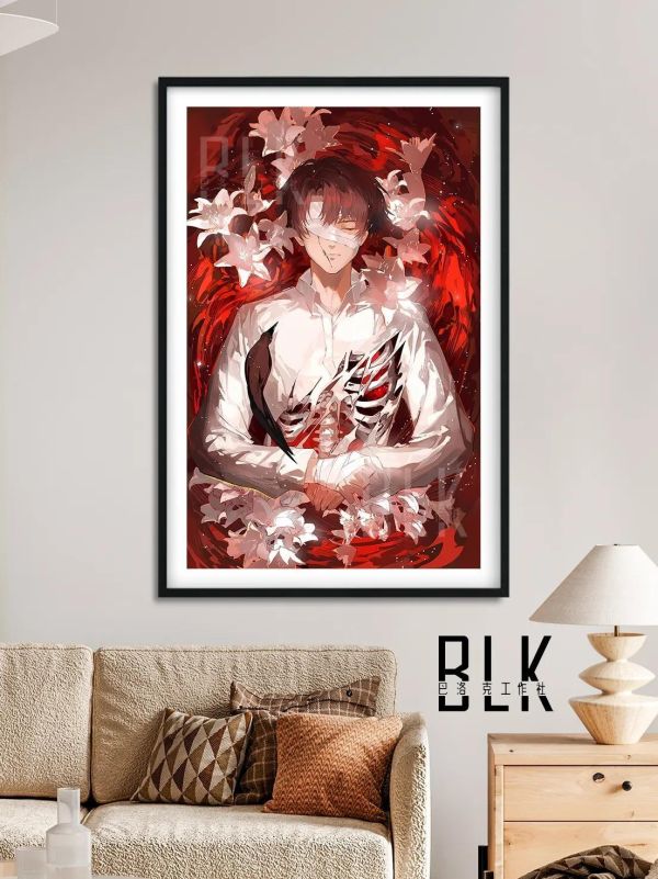 【海外代購】巴洛克 《花之利威爾》兵長進擊的巨人裝飾畫冰箱貼 