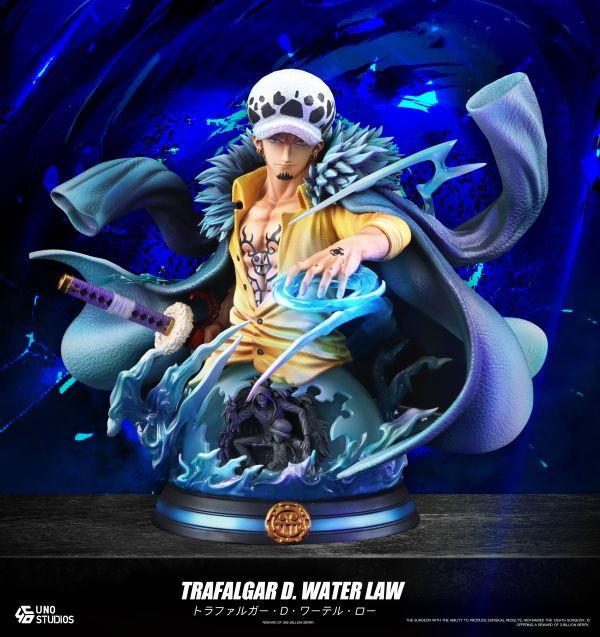【預定】UNO 1/4 海賊王 特拉法爾加·羅 桌擺件胸像 
