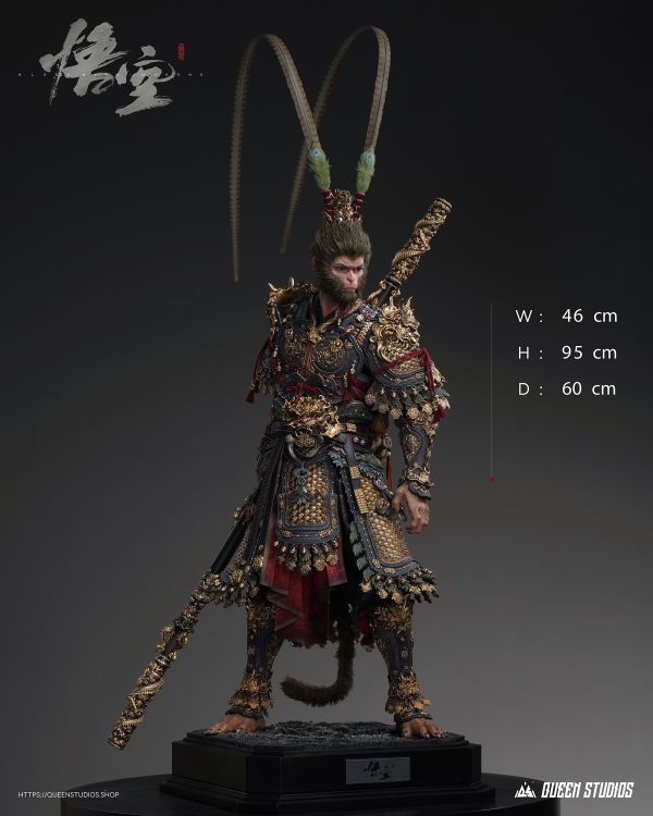 【預定】Queen 黑神話 悟空 大聖金甲1/3全身像雕像 