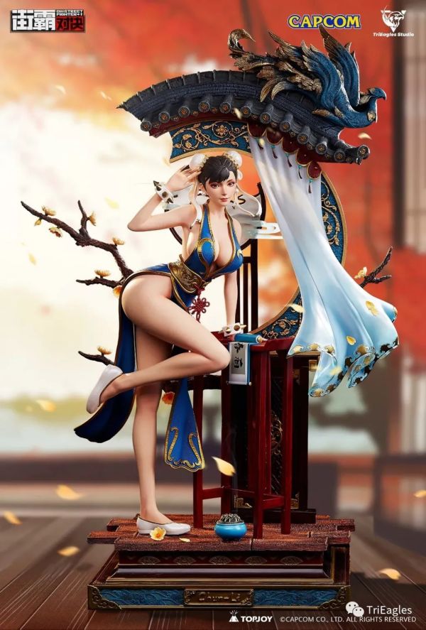 【台灣現貨】TES 春麗 藍色 拆擺展品 