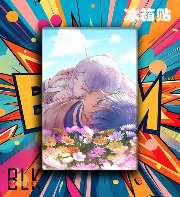 【海外代購】巴洛克 《花田芙莉蓮》Himmel葬送的芙莉蓮Frieren菲倫動漫裝飾畫冰箱貼 