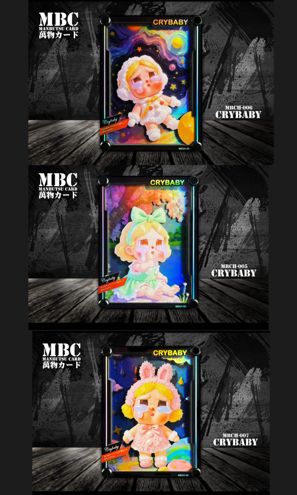 【海外代購】黑白畫映 B&W MBC Manbutsu Card 哭娃 Crybaby 桌面立體裝飾卡磚 