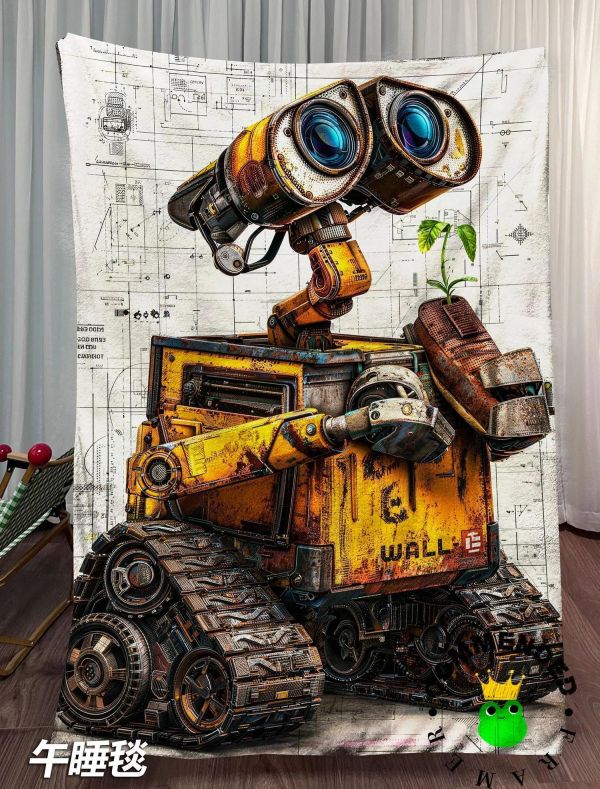 【海外代購】皇呱 《孤獨的守候者瓦力》機器人總動員裝飾畫 午睡毯 地毯 