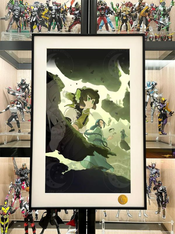 【海外代購】星空 《羅小黑》羅小黑戰記無限國漫諦聽裝飾畫 