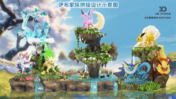 【海外代購】Xo Studio 伊布家族1/20比例圖鑑 第三彈 仙冰草 