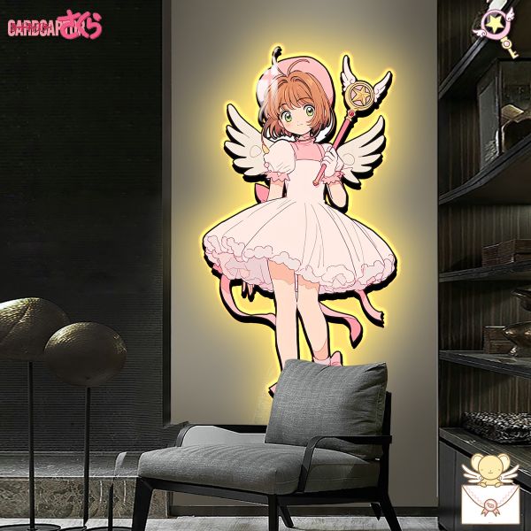 【海外代購】阿喵畫社 魔卡少女櫻 1比1復刻臥室玄關超長燈帶畫 