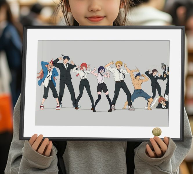 【海外代購】皇呱 《全員狂歡》 鏈鋸人 蕾塞篇全員狂歡週邊裝飾畫 午睡毯  地毯 