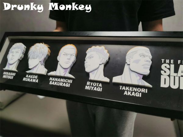【海外代購】【83*26CM】醉猴組Drunky Monkey Crew 灌籃 湘北五虎 立體畫 