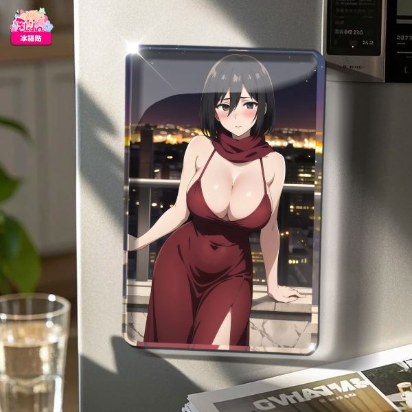 【海外代購】阿喵畫社 紅禮服 三笠復古款 8k復古款主題高清裝飾畫 護腕滑鼠墊 冰箱貼