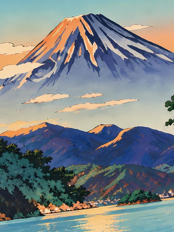 【海外代購】星空 《富士山史努比》Snoopy花生漫畫史奴比潮流藝術版畫裝飾畫 