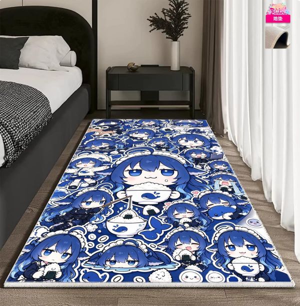 【海外代購】阿喵畫社 藍色大肥魚滿牆大頭 新品12K主題超清裝飾畫 床頭地墊 