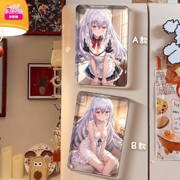 【海外代購】阿喵畫社 可塑性記憶 迎辰 女僕艾拉雙聯 新品8k主題高清裝飾畫 冰箱貼 
