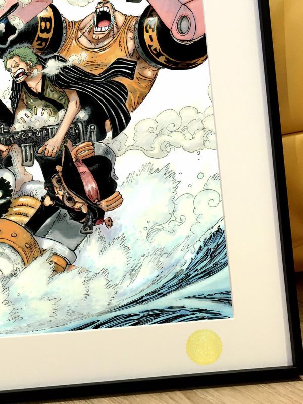 【海外代購】星空 《小梅利號出擊》海賊王路飛索隆娜美山治喬巴羅賓one piece動漫裝飾畫 