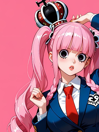 【海外代購】巴洛克《校服佩羅娜》幽靈公主Perona海賊王onepiece動畫裝飾畫冰箱貼 