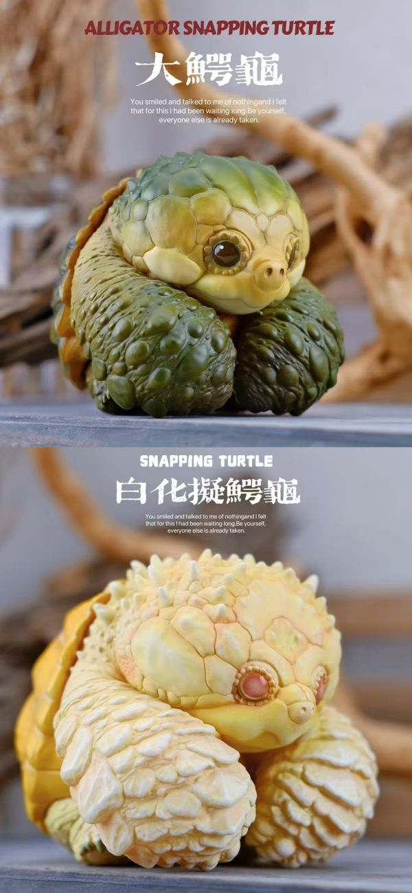 【預定】博志物 2024噸動噸物園龜系列 大龜鱷和白化佛鱷 