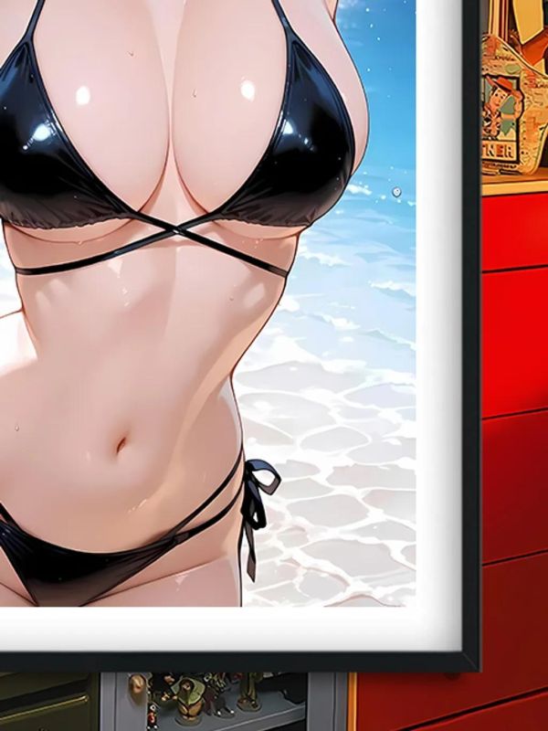 【海外代購】巴洛克 《泳裝蕾塞》電鋸人蕾塞篇reze裝飾畫冰箱貼 