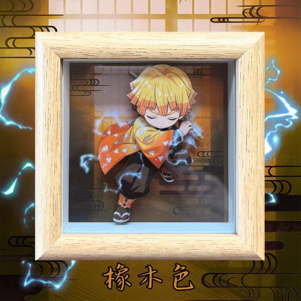 【海外代購】凹凸 PANDA 鬼滅之刃無限城篇 B款我妻善逸立體掛畫擺臺 