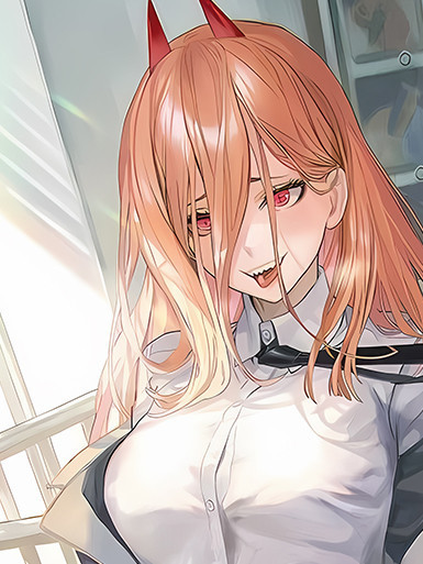 【海外代購】巴洛克 《白衣帕瓦》Chainsaw Man鏈鋸人蕾塞篇power電次瑪奇瑪動畫二次元裝飾畫冰箱貼 