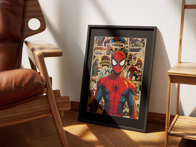 【海外代購】千鳥社 《蜘蛛人漫畫風格》 蜘蛛人漫威spiderman美漫午睡毯地毯裝飾畫 