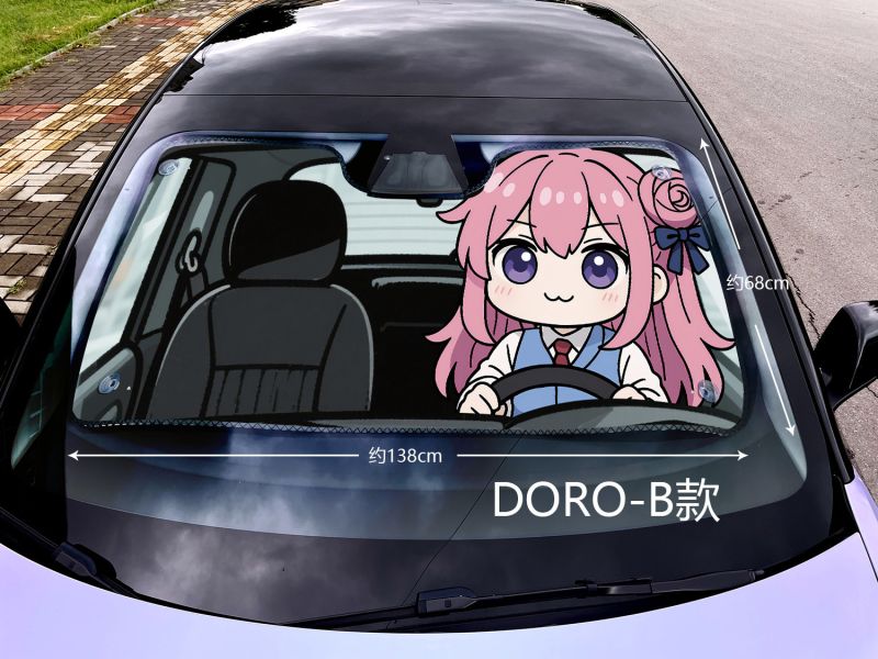 【海外代購】千鳥社 二次元汽車遮陽防曬前擋開車DORO小粉狗桃樂絲勝利女神妮姬nikke 