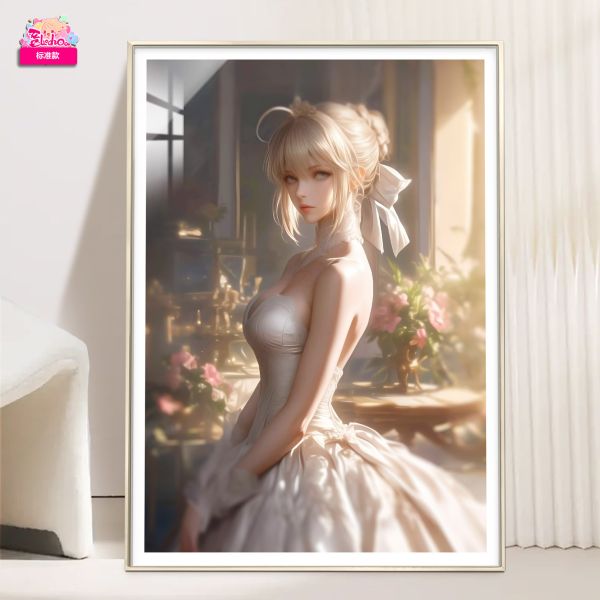 【海外代購】阿喵畫社 禮服 吾王sabe《Fate》8k超清裝飾畫 