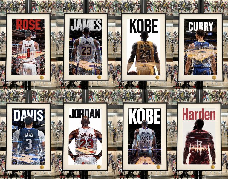 【海外代購】星空 《戴維斯背影》Davis安東尼戴維斯NBA達拉斯獨行俠隊動漫裝飾畫 