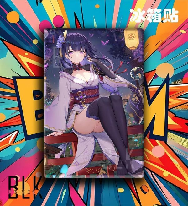 【海外代購】巴洛克 《燈籠雷電》原神影稻妻裝飾畫冰箱貼 