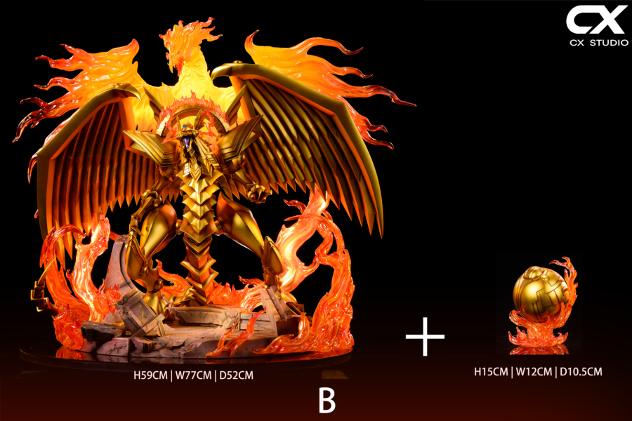 【預定】CX 遊戲王三幻神第二彈 翼神龍（二形態+三形態不死鳥形態） 馬利克 