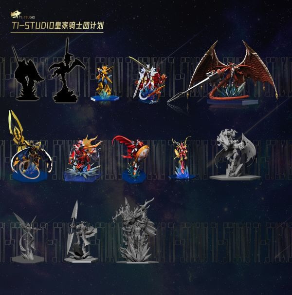 【預定】T1-studio 數碼精靈-皇家騎士共鳴系列 紅蓮騎士/公爵 