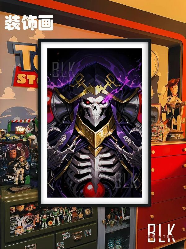 【海外代購】巴洛克 《暗影骨王》Overlord裝飾畫冰箱貼 