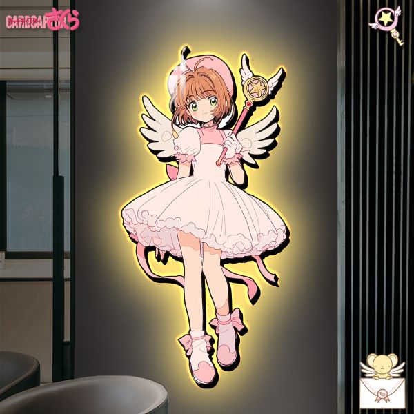 【海外代購】阿喵畫社 魔卡少女櫻 1比1復刻臥室玄關超長燈帶畫 