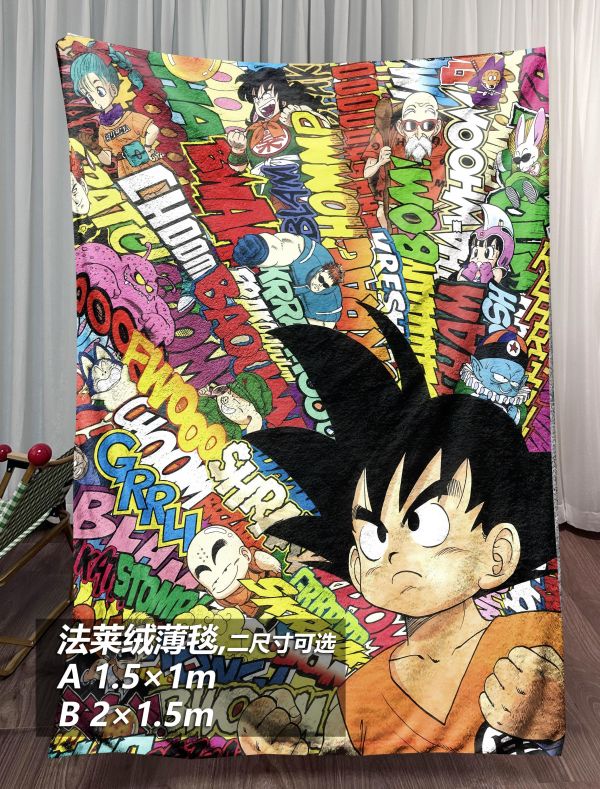 【海外代購】千鳥社 《小悟空的七龍珠世界 裝飾畫》小悟空龍珠布瑪克林龜仙人二次元週邊動漫掛畫臥室電競房裝飾畫 午睡毯 地毯 