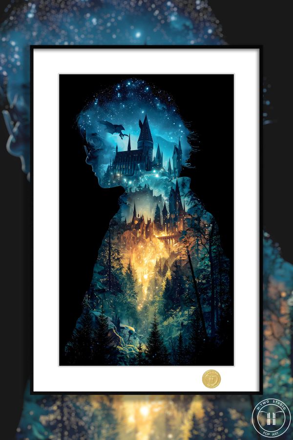 【海外代購】H2 《哈利波特》霍格華茲火焰杯Harry Potter裝飾畫 