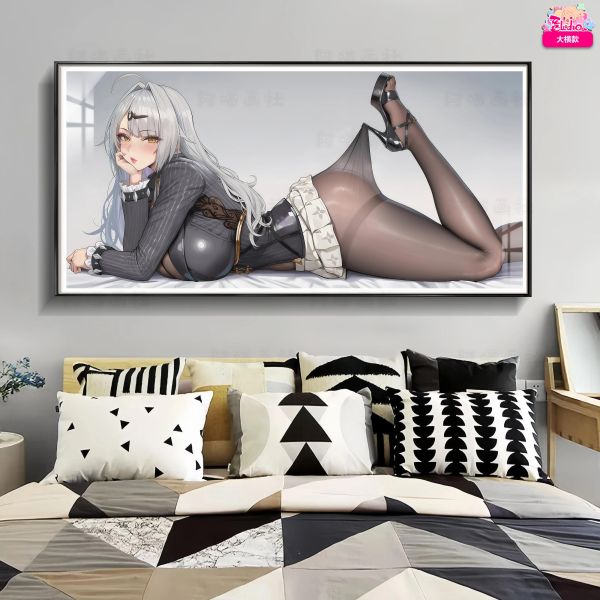 【海外代購】阿喵畫社 黑絲儀玄 躺姿大橫款 8k主題高清裝飾畫 滑鼠墊 冰箱貼 