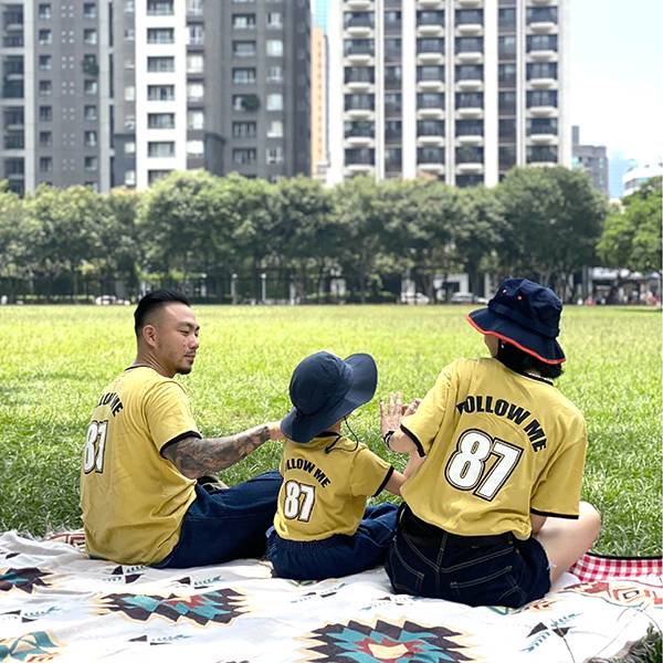 跟著我就對了/黃_兒童 狐獴,小隊福,小隊服,上衣,短T,T恤,童裝,純棉,Follow Me,親子