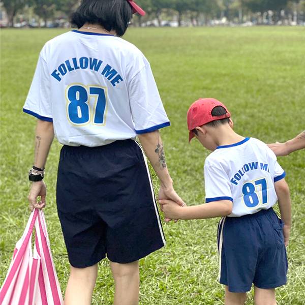 跟著我就對了/白_大人 狐獴,小隊福,小隊服,上衣,短T,T恤,純棉,Follow Me,親子