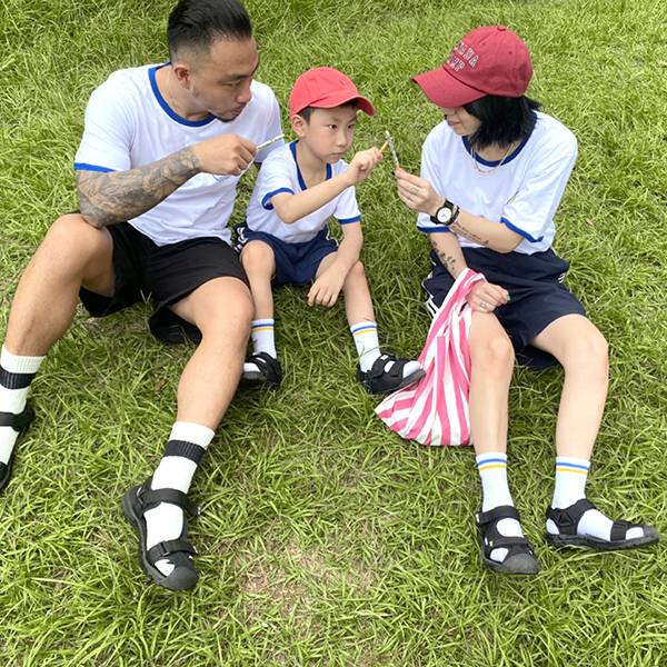 跟著我就對了/白_兒童 狐獴,小隊福,小隊服,上衣,短T,T恤,童裝,純棉,Follow Me,親子