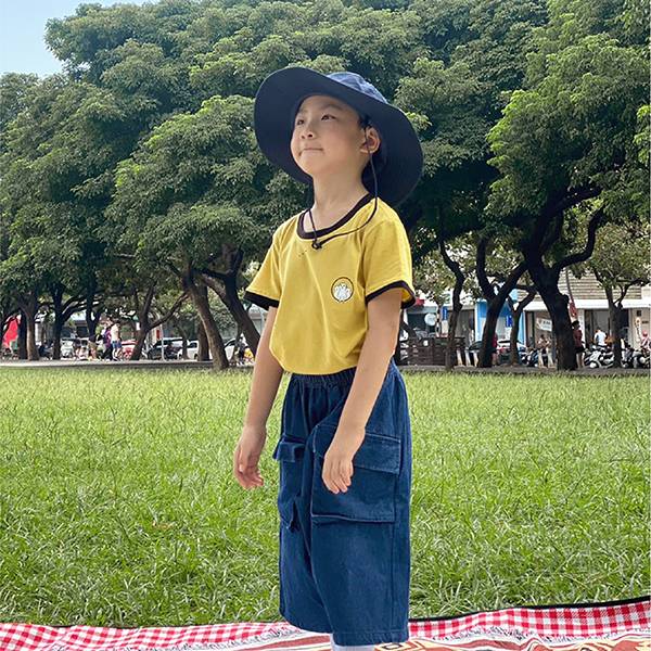 跟著我就對了/黃_兒童 狐獴,小隊福,小隊服,上衣,短T,T恤,童裝,純棉,Follow Me,親子