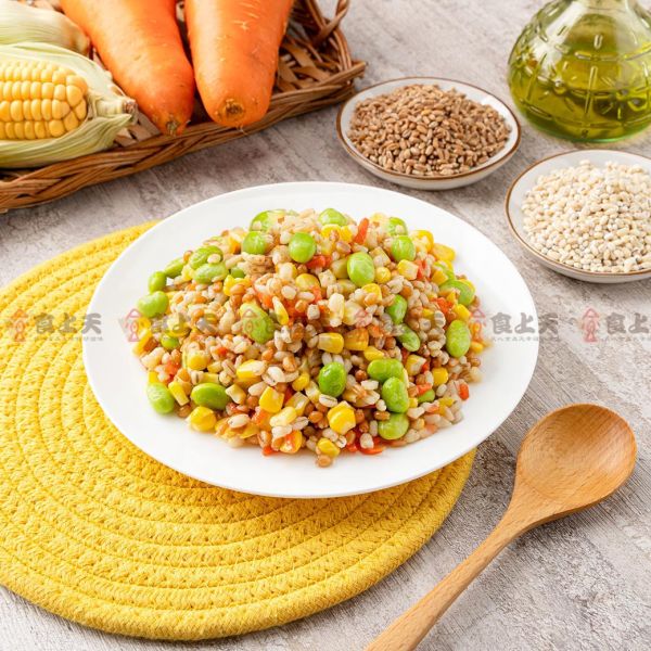 黃金大麥毛豆(全素) 大麥,全素,復熱即食,全熟,玉米粒