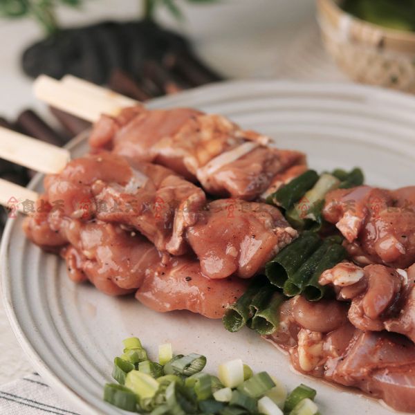 青蔥雞腿串 青蔥,無骨,雞腿,烤肉,中秋,串燒