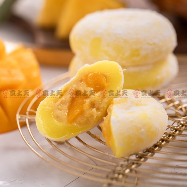 冰心馬卡龍水果雪餅 冰心,雪餅,甜品,冰月餅,莓果,乳酪,芒果,鳳梨,麻糬