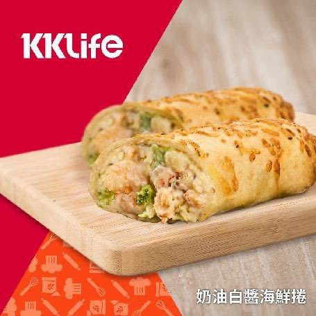 紅龍 奶油白醬海鮮捲 紅龍,海鮮捲,小龍蝦,白醬,奶油