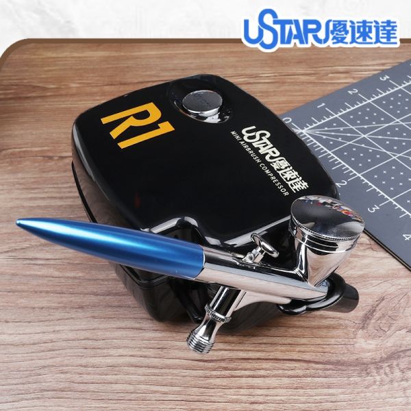 【鋼普拉】現貨 USTAR 優速達 R1迷你噴漆套組 電動噴筆 模型噴筆 鋼彈 隨身噴槍 充電式 空壓機 電動 噴漆筆 【鋼普拉】USTAR 優速達 R1迷你噴漆套組 電動噴筆 模型噴筆 鋼彈 隨身噴槍 充電式 空壓機 電動 噴漆筆