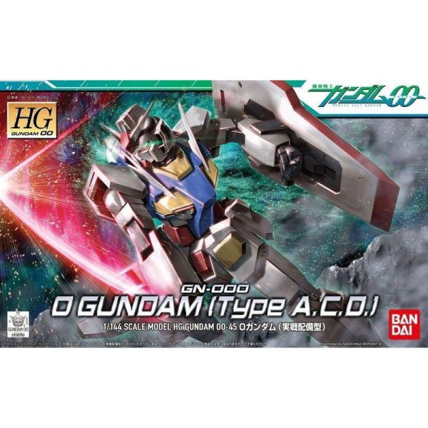 【鋼普拉】現貨 BANDAI 鋼彈00 HG 1/144 #45 GN-000 0 GUNDAM 0鋼 零鋼 實戰配備型 【鋼普拉】現貨 BANDAI 鋼彈00 HG 1/144 #45 GN-000 0 GUNDAM 0鋼 零鋼 實戰配備型