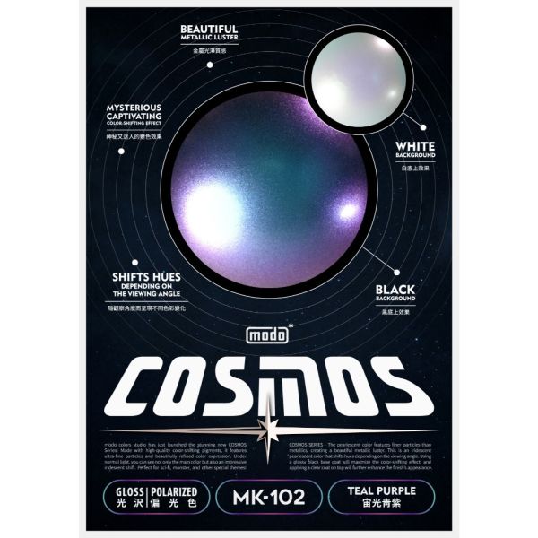 【鋼普拉】現貨 modo 摩多 COSMOS 模型漆 油性漆 MK 宙光系列 紫綠 青紫 草橙 綠藍 紫橙 藍紫 變色龍 【鋼普拉】現貨 modo 摩多 COSMOS 模型漆 油性漆 MK 宙光系列 紫綠 青紫 草橙 綠藍 紫橙 藍紫 變色龍
