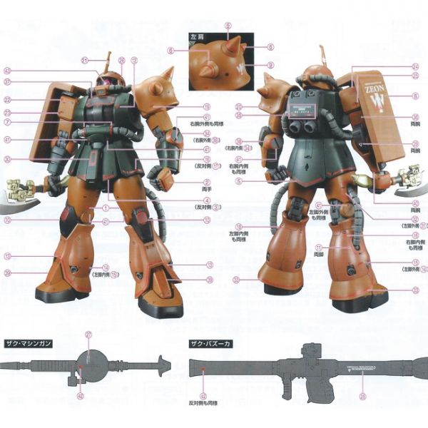 【鋼普拉】現貨 大林水貼 BANDAI 鋼彈UC MG 1/100 MS-06S ZAKU II 夏亞專用 紅薩克 II 【鋼普拉】現貨 大林水貼 BANDAI 鋼彈UC MG 1/100 MS-06S ZAKU II 夏亞專用 紅薩克 II