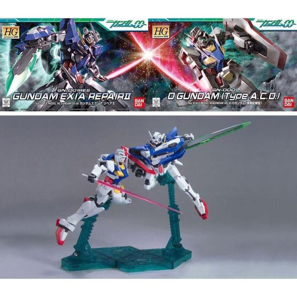 【鋼普拉】BANDAI 鋼彈00 HG 1/144 #44 #45 能天使鋼彈 修補版 + 0鋼彈 零鋼彈 實戰配備型 