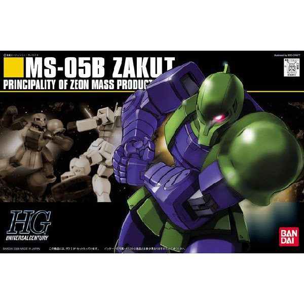 【鋼普拉】現貨 BANDAI《機動戰士鋼彈》HGUC 1/144 #064 MS-05B ZAKU I 薩克 I 舊薩克 I 【鋼普拉】BANDAI《機動戰士鋼彈》HGUC 1/144 #064 MS-05B ZAKU I 薩克 I 舊薩克 I