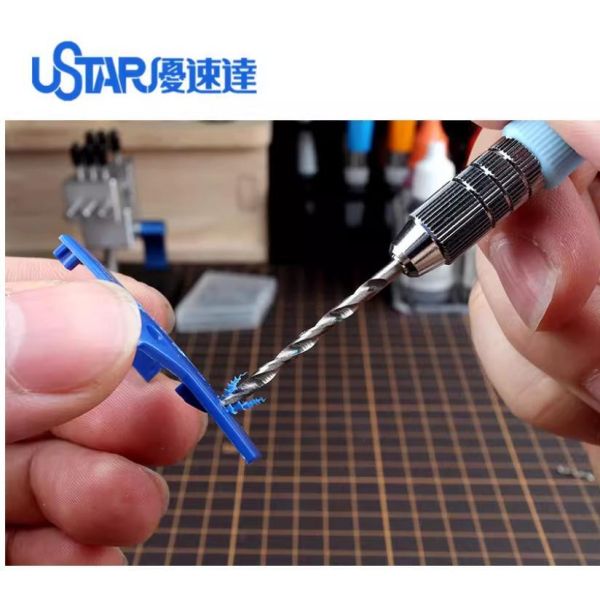 【鋼普拉】現貨 USTAR 優速達 鋼彈 模型專用 大手鑽組 + 鑽頭 10支 0.3~1.2mm UA91300A 【鋼普拉】現貨 USTAR 優速達 鋼彈 模型專用 大手鑽組 + 鑽頭 10支 0.3~1.2mm UA91300A