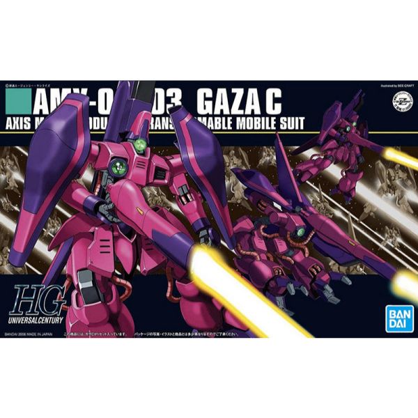 【鋼普拉】現貨 含支架 BANDAI HGUC 1/144 #063 AMX-003 GAZA 卡薩 C 量產機 可變形 【鋼普拉】現貨 含支架 BANDAI HGUC 1/144 #063 AMX-003 GAZA 卡薩 C 量產機 可變形